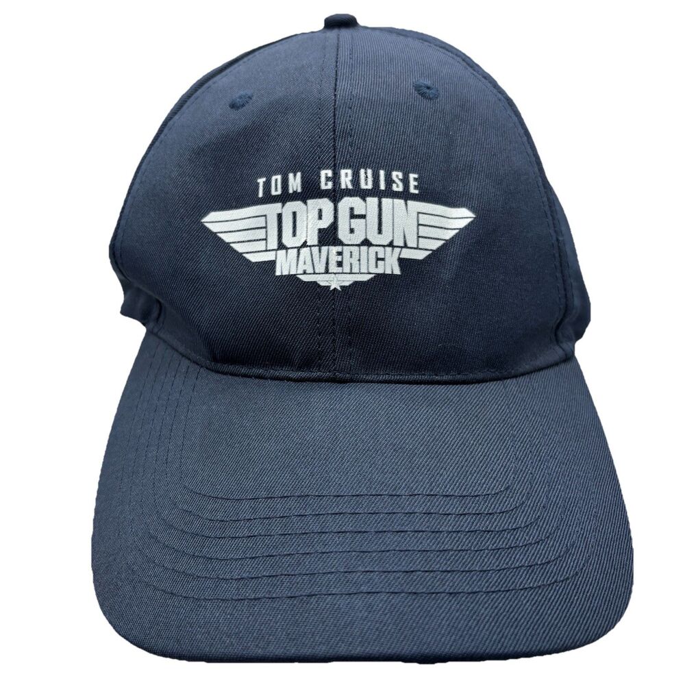 Tom Cruise Top Gun Maverick Hat Navy Blue Adjustable Apollo Strapback Cap